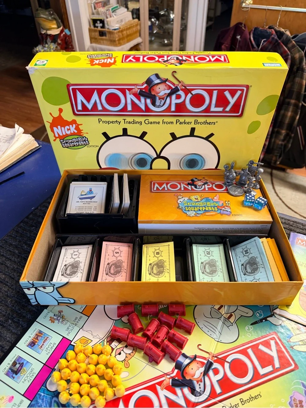 Vintage Nickelodeon Spongebob Squarepants Monopoly Collectors Edition 2005 Game